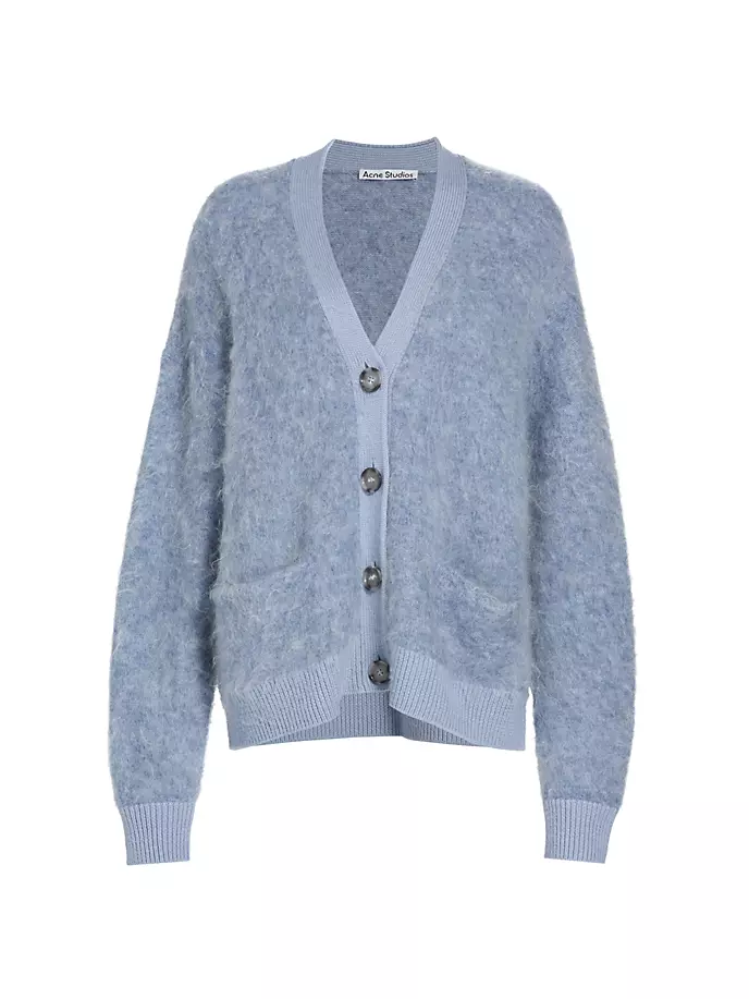

Кардиган Rives из мохера Acne Studios, цвет denim blue