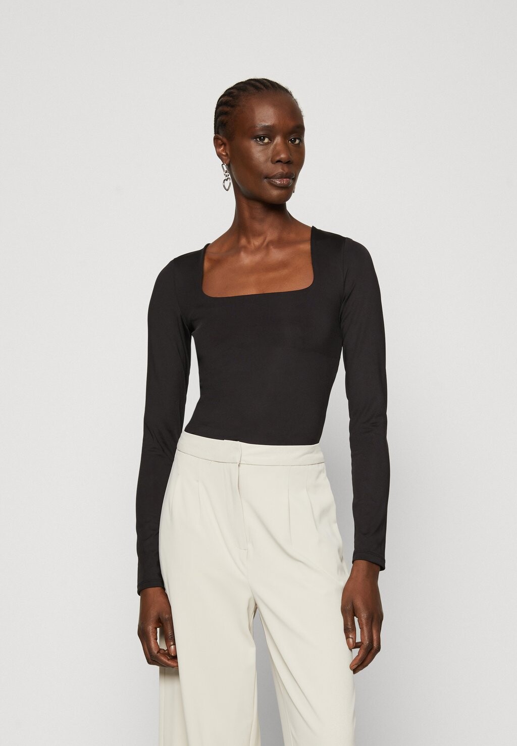 Топ с длинными рукавами VMMILLION SQUARE 2 WAY Vero Moda, цвет black