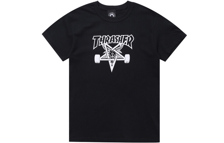 

Футболка с принтом Thrasher унисекс, черная