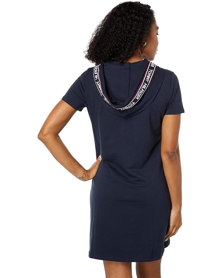 

Платье Tommy Hilfiger Short Sleeve Hoodie Sweaterdress, цвет Sky Captain