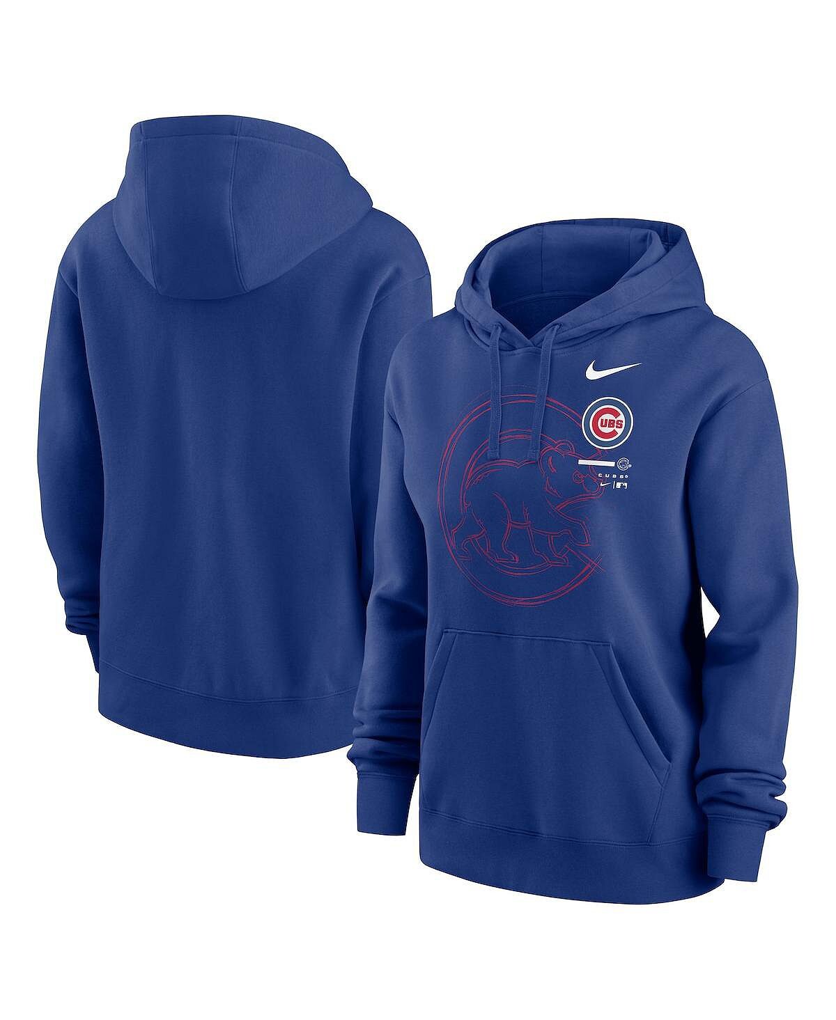 

Женский пуловер с капюшоном Royal Chicago Cubs Big Game Nike