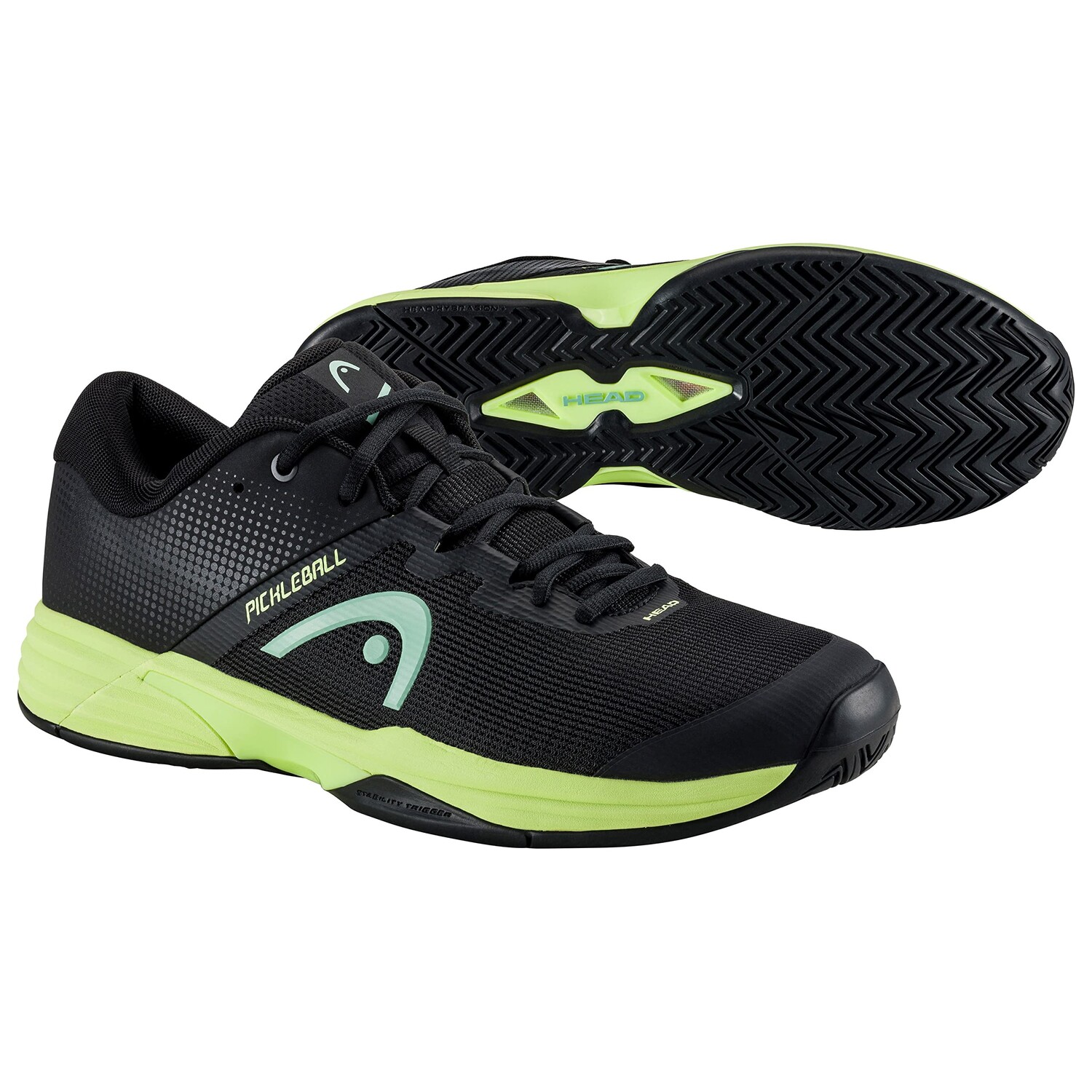 

Кроссовки HEAD Revolt Evo 2.0 Pickleball, черный/светло-зеленый