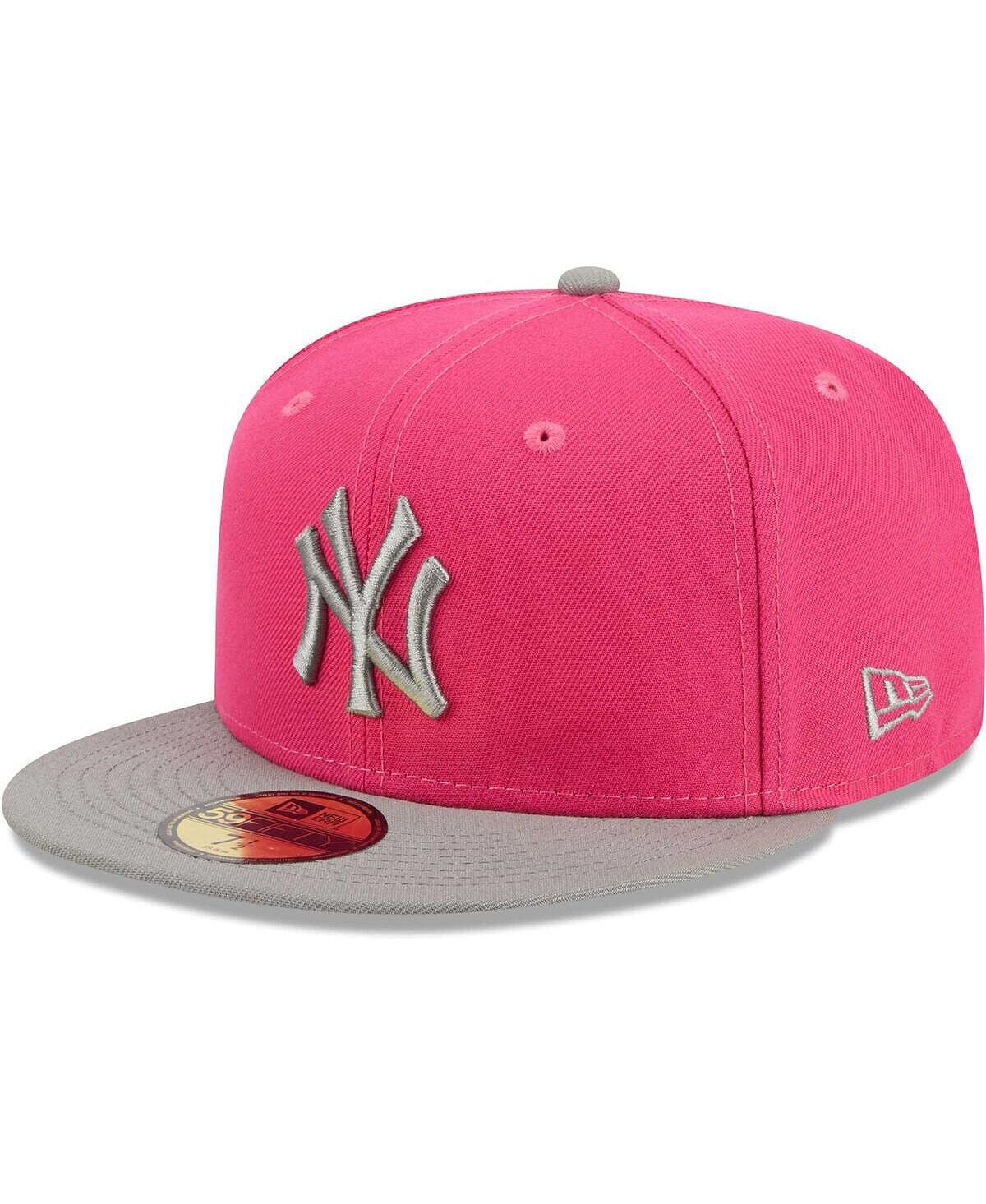 

Мужская розовая двухцветная цветная упаковка New York Yankees 59FIFTY приталенная кепка New Era