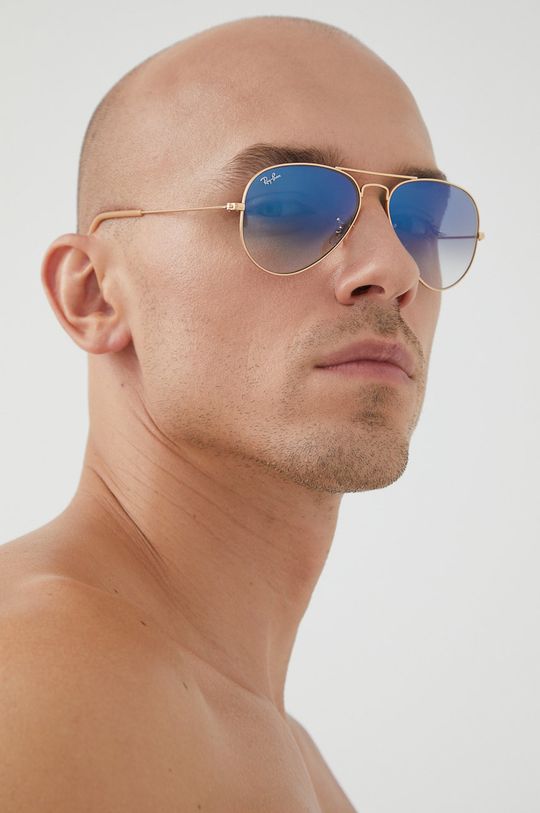 

Очки Aviator large metal Ray-Ban, золотой