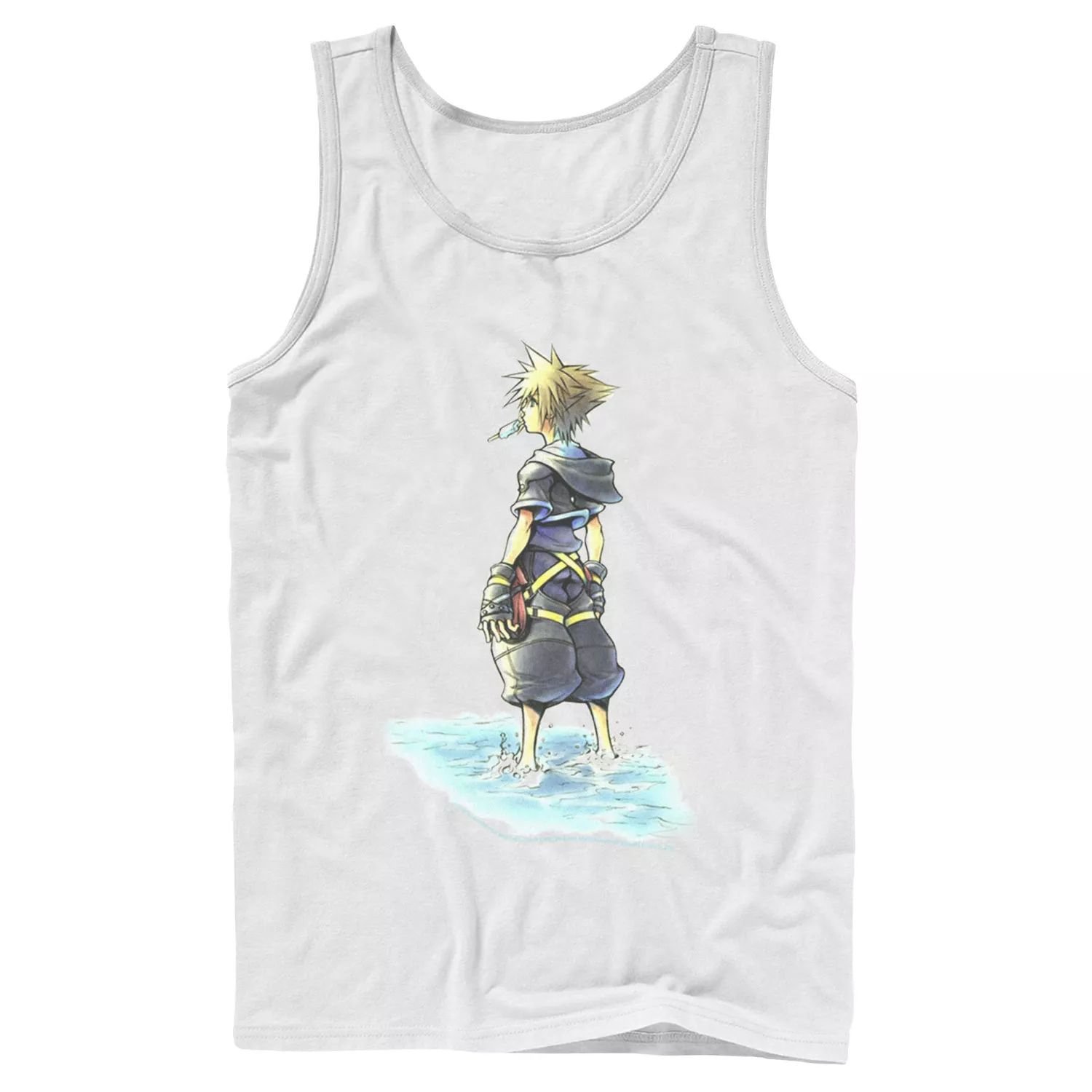 

Мужская майка для эскиза мороженого с морской солью Disney Kingdom Hearts Sora Licensed Character