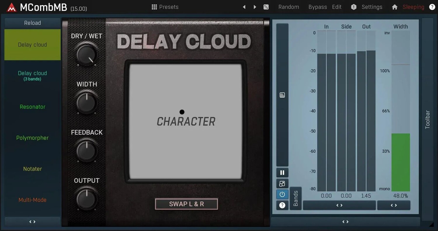 

Плагин Multi-Comb Filter MeldaProduction MCombMB