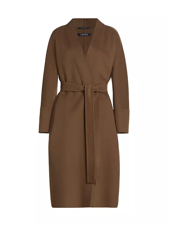 

Кашемировое пальто с запахом Calla Max Mara, цвет brown bronze