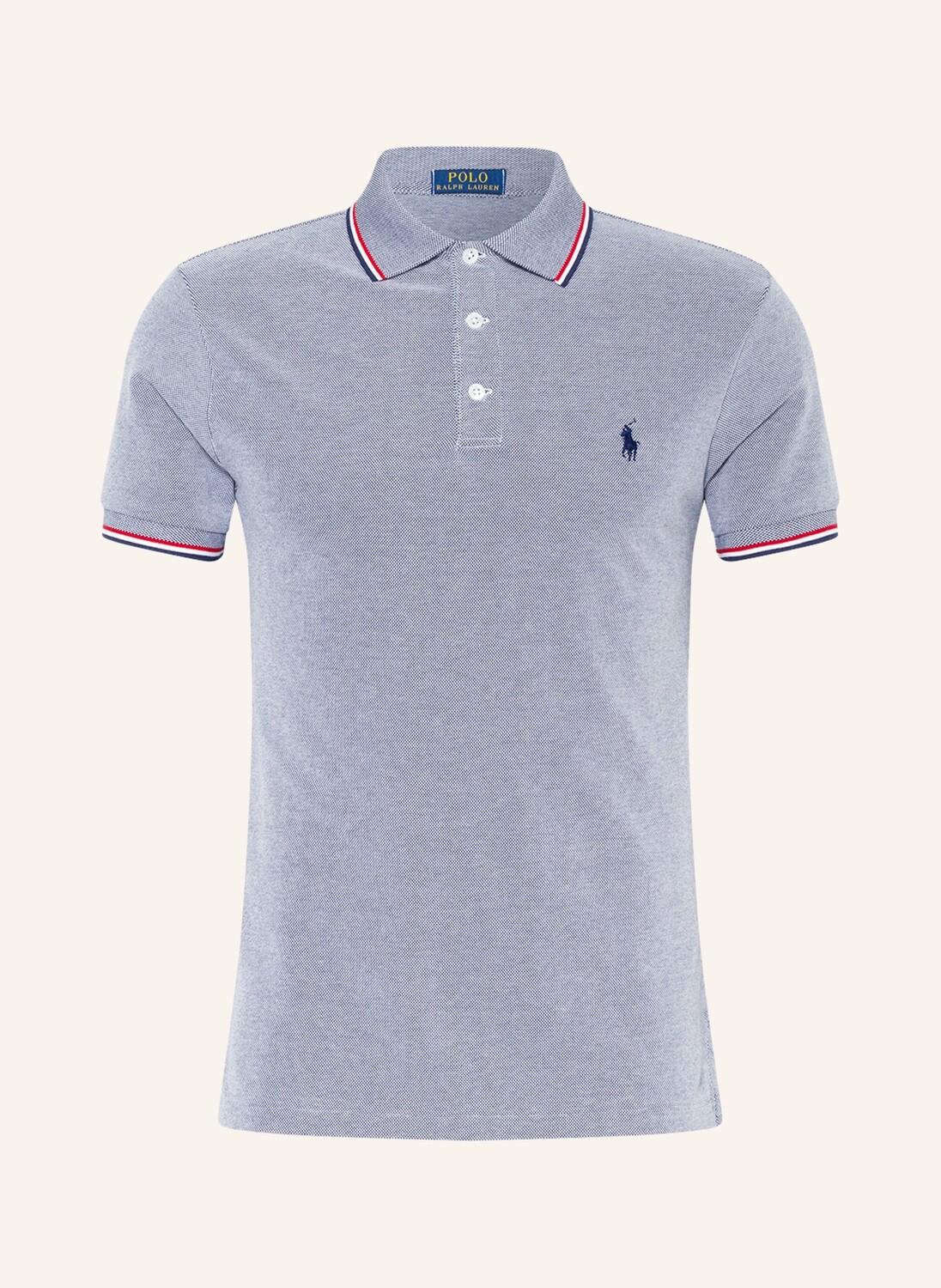 

Рубашка поло POLO RALPH LAUREN Piqué Slim Fit, белый