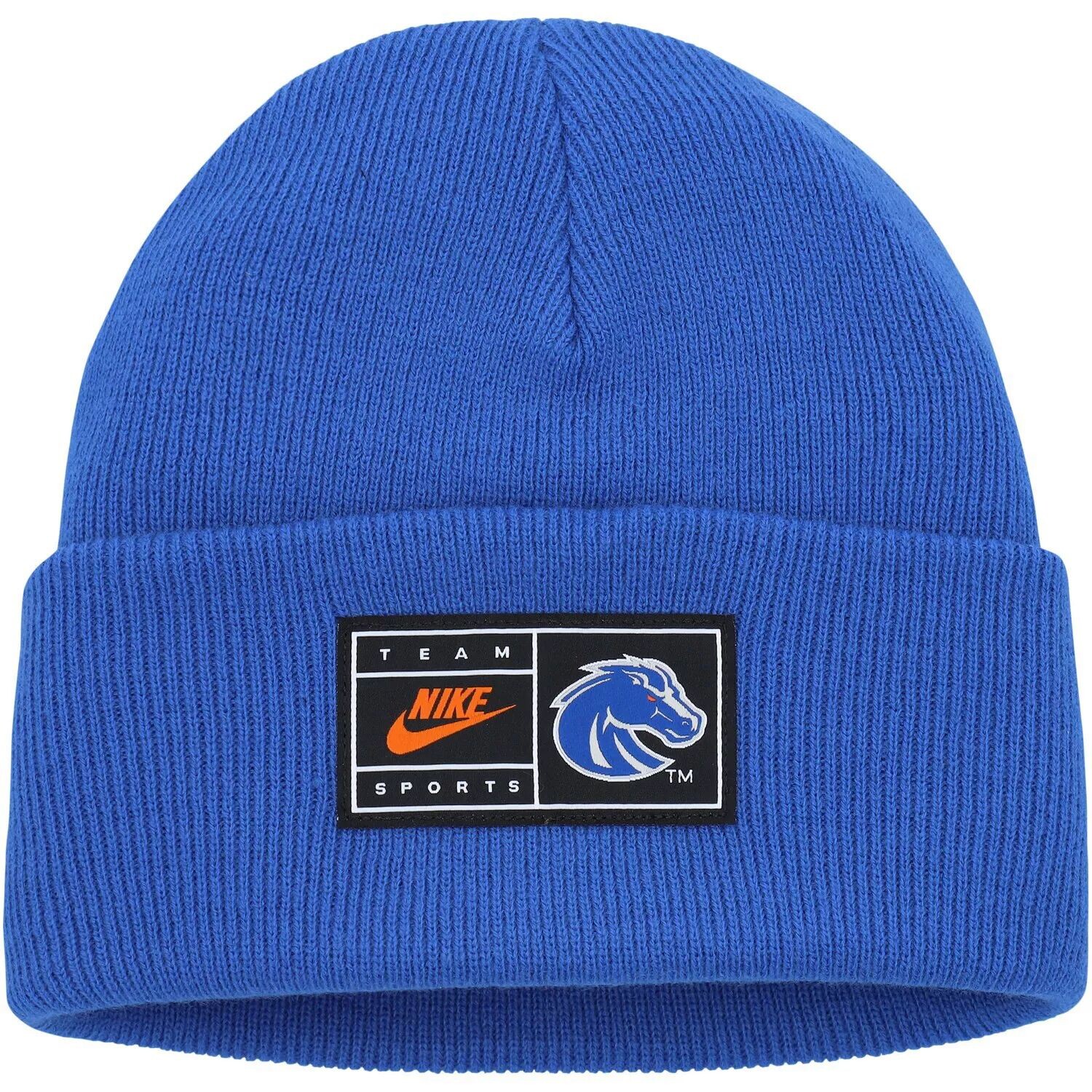 Мужская вязаная шапка с манжетами Nike Royal Boise State Broncos Utility