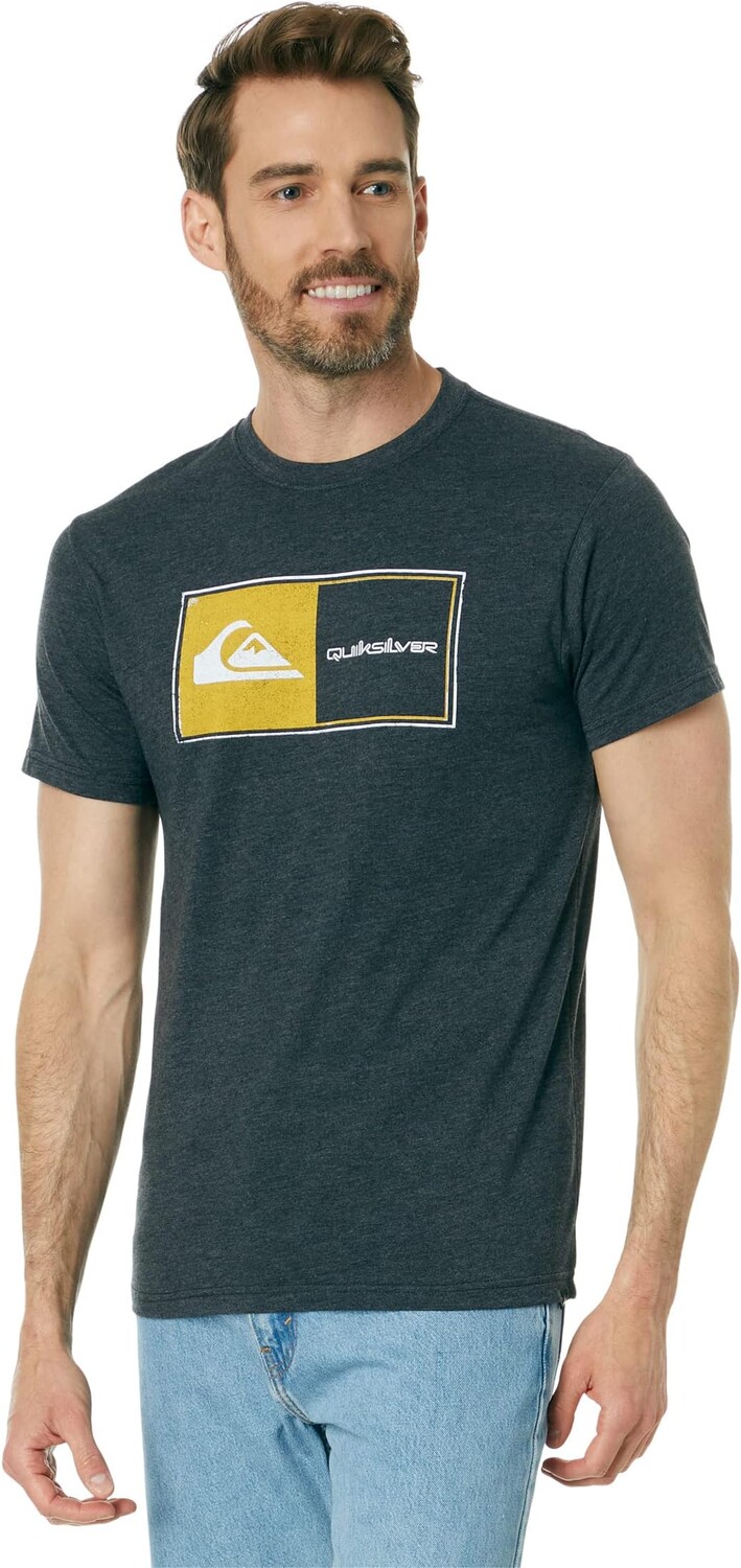 

Футболка с короткими рукавами Core Lockup Quiksilver, цвет Charcoal Heather