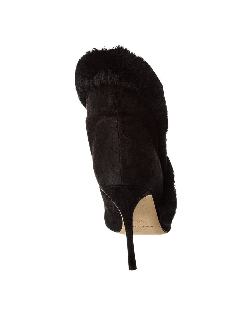 

Замшевые ботинки Manolo Blahnik Nestanu 105, черный