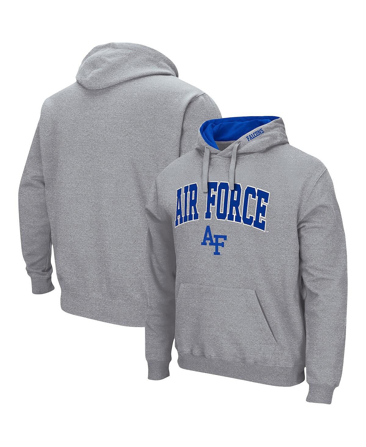 

Мужской серый пуловер с капюшоном Air Force Falcons Arch и Logo 3.0 Colosseum
