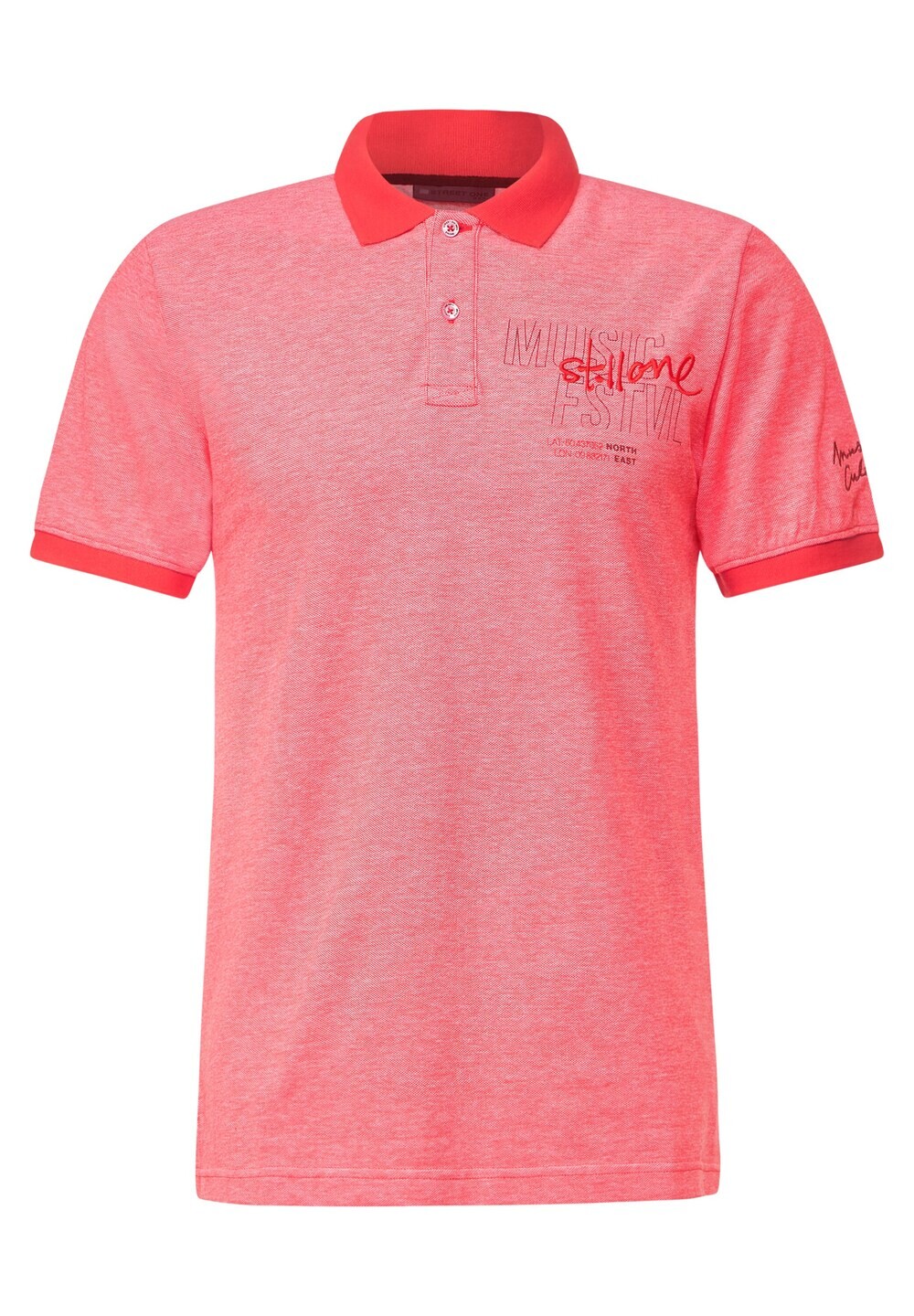 

Футболка Street One MEN, пестрый розовый