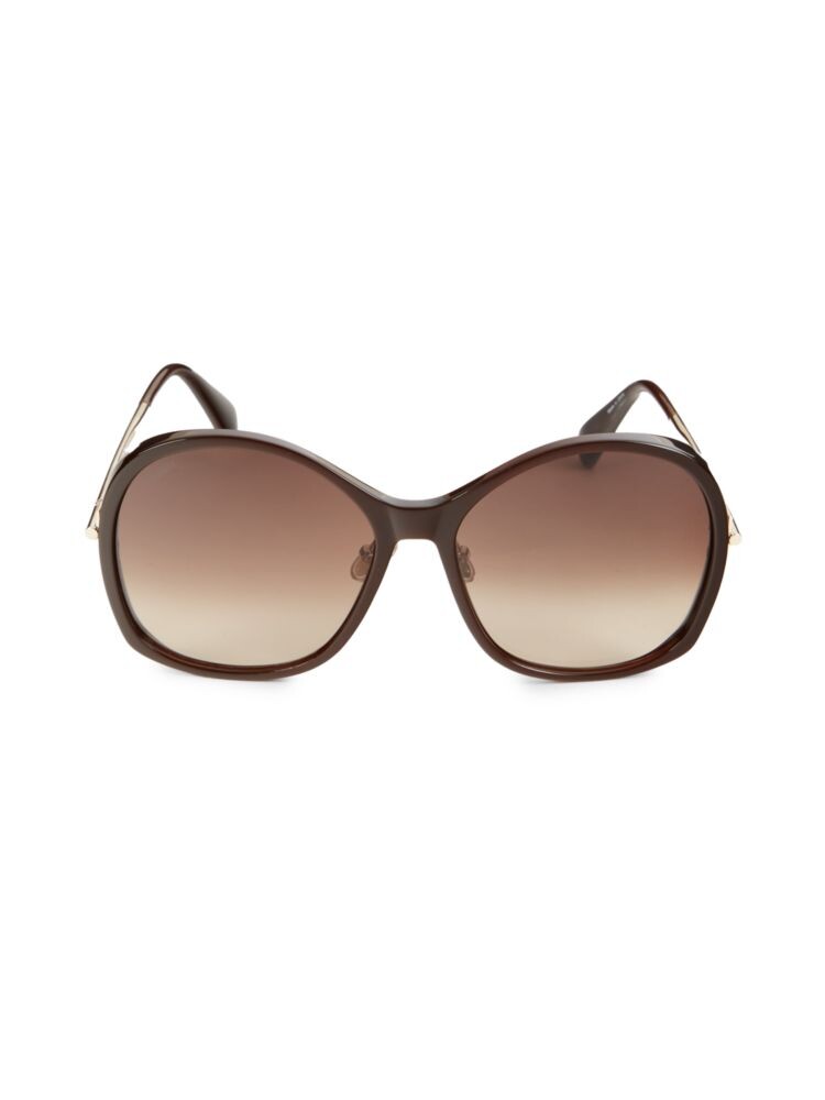 

Солнцезащитные очки-бабочки 60MM Max Mara, коричневый