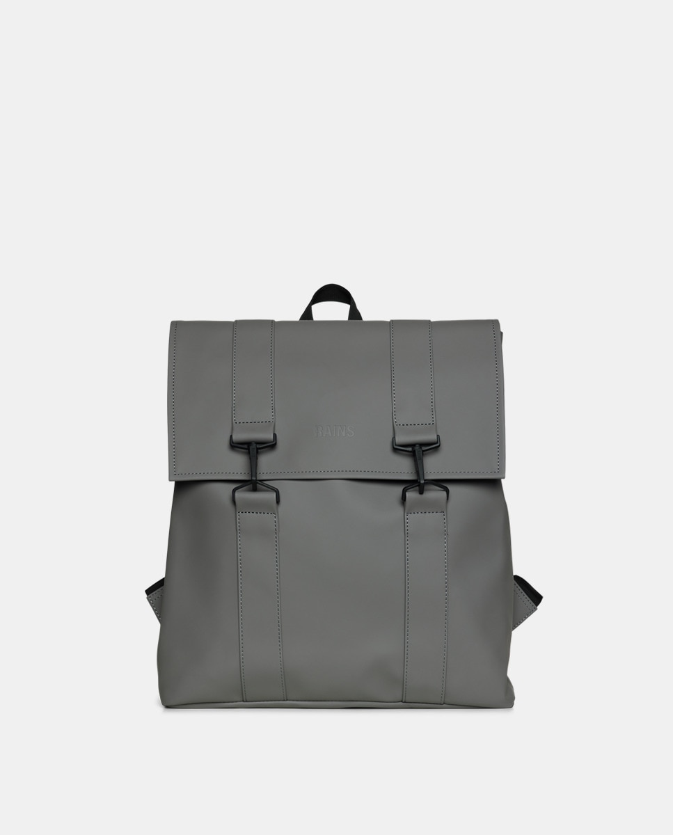 Большой серый рюкзак MSN с отделением для ноутбука Rains, серый цена и фото