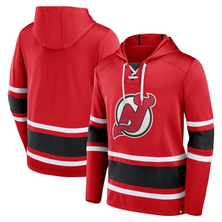 

Пуловер с капюшоном Fanatics Branded New Jersey Devils, красный