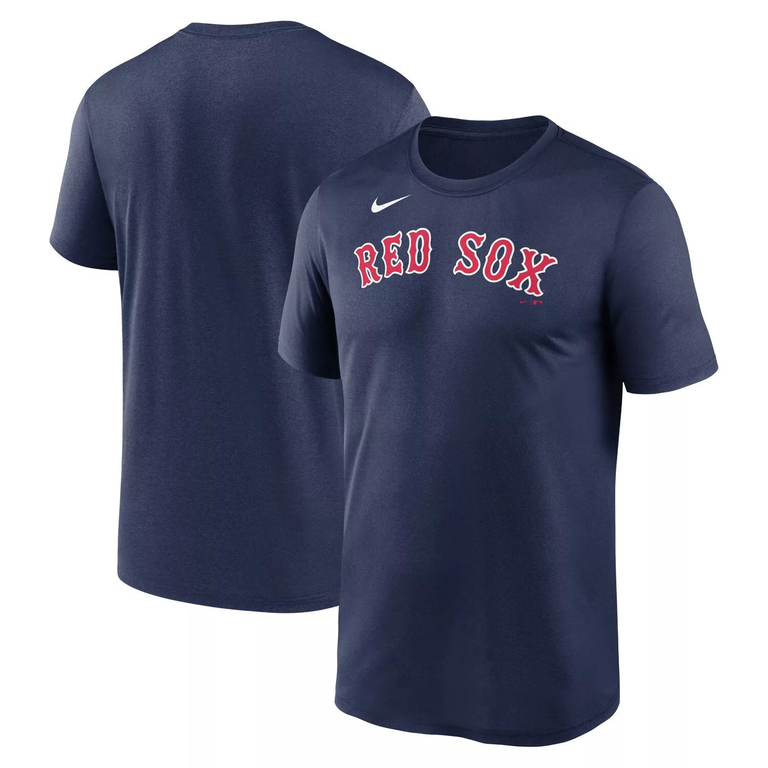 Мужская темно-синяя футболка Nike Boston Red Sox New Legend с надписью