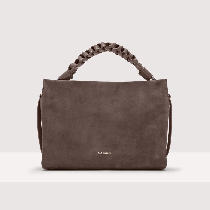 

Сумка на плечо из замши и зерненой кожи Coccinelle BOHEME SUEDE BIMATERIAL MEDIUM, коричневый