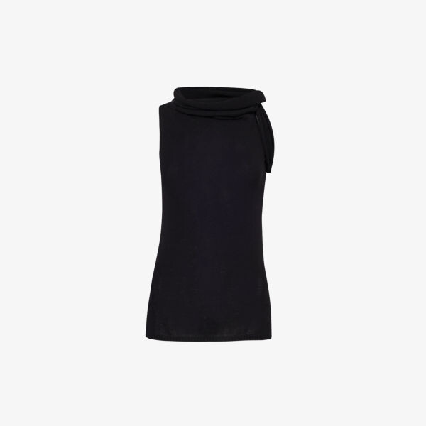 

Топ без рукавов из смесовой ткани Rick Owens, черный
