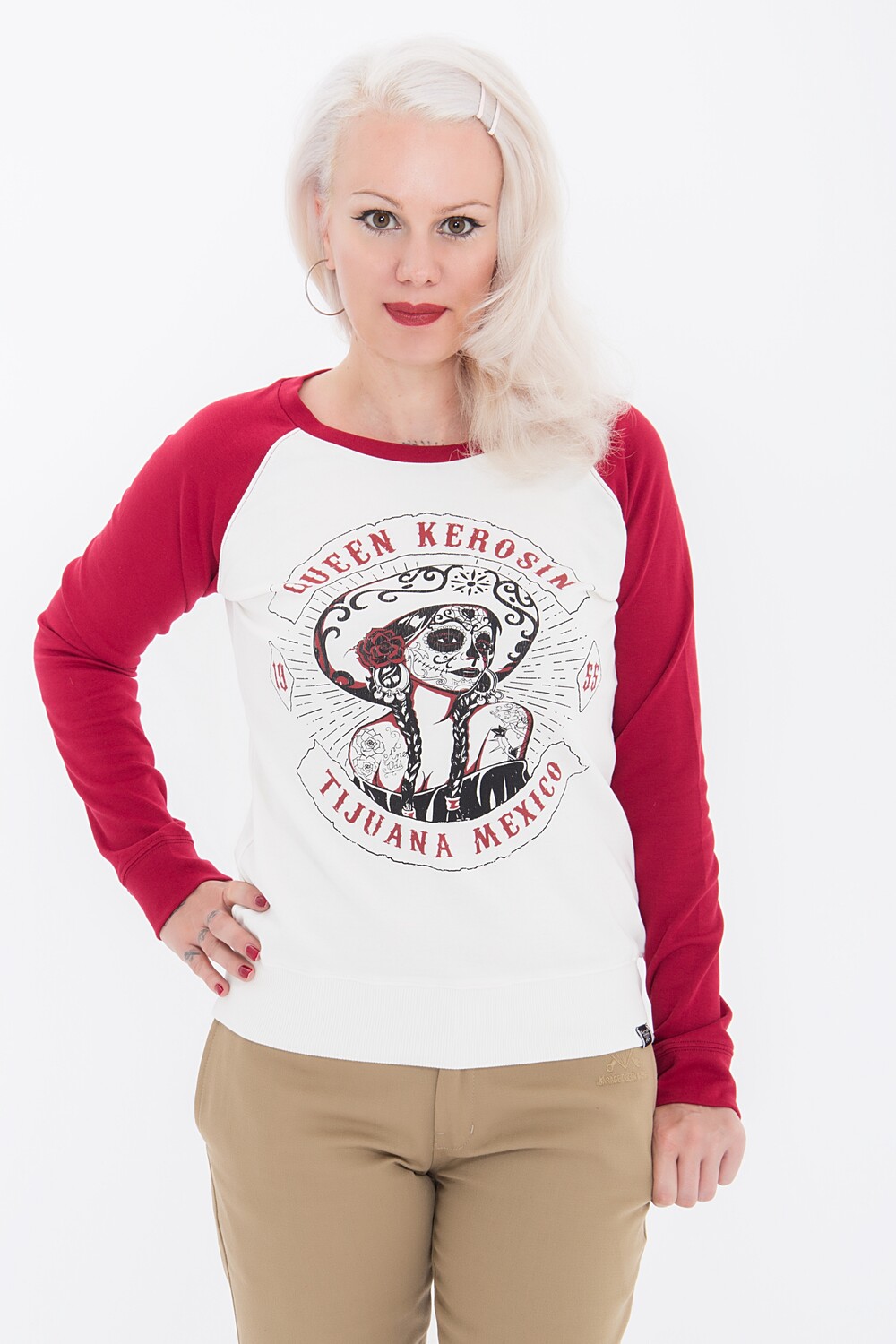 

Толстовка Queen Queen QUEEN KEROSIN Sweater, цвет cherryrot