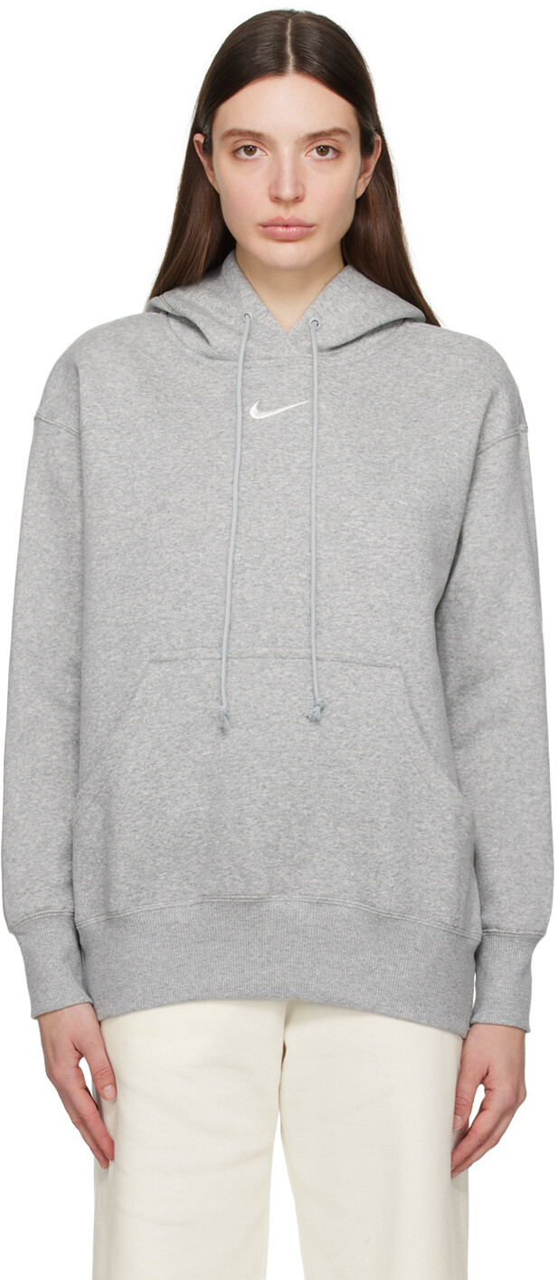 

Серый худи с изображением Феникса Nike, цвет Gray heather/Sail