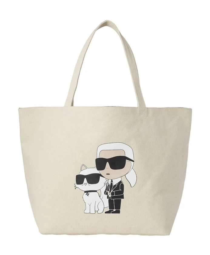 

Текстильная сумка шоппер Karl Lagerfeld, бежевый