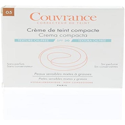Avene Couvrance Compact Foundation Cream Matt Effect SPF30 - 5.0 Soleil, 10 г