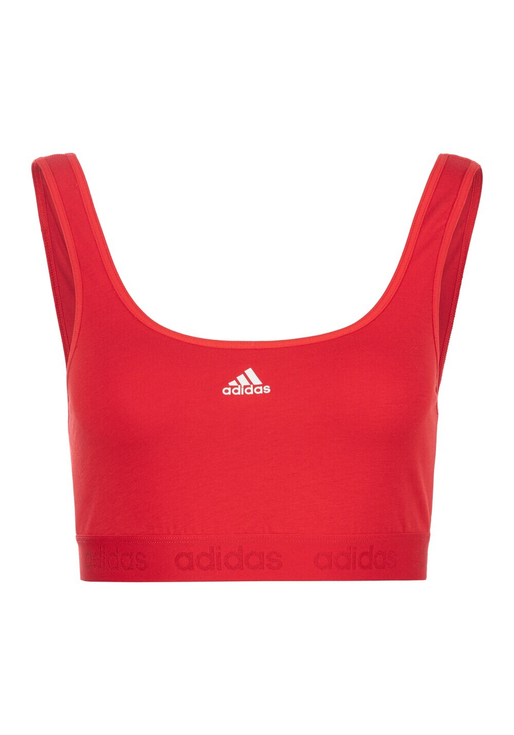 

Спортивный бюстгальтер без косточек ADIDAS SPORTSWEAR, красный