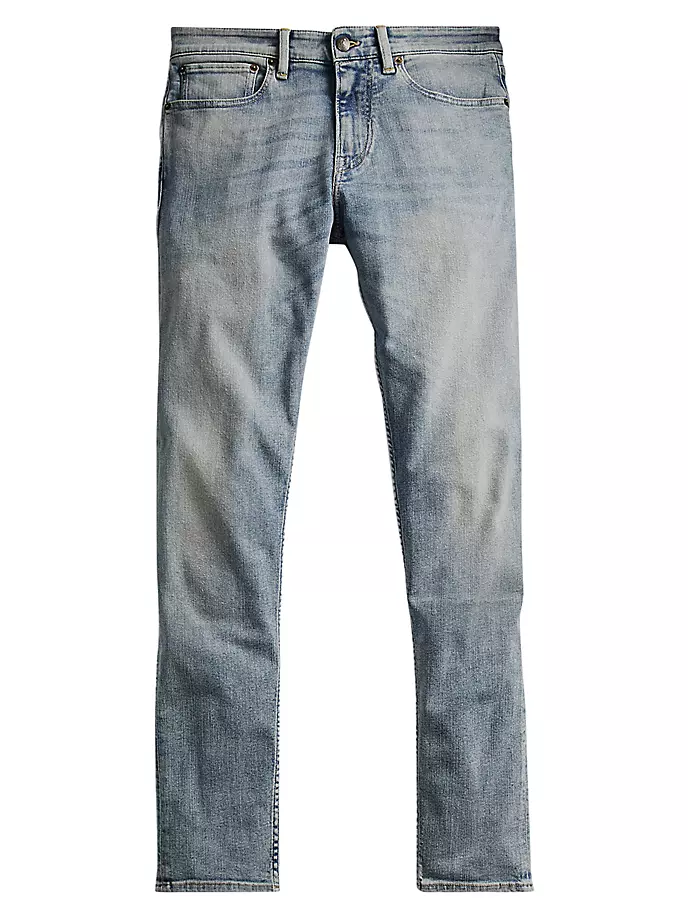 

Джинсы узкого кроя с пятью карманами Ralph Lauren Purple Label, цвет light indigo