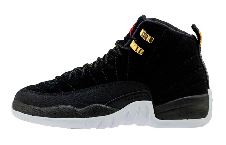

Air Jordan 12 Retro Reverse Taxi (Gs) Черный/Белый/Золотой