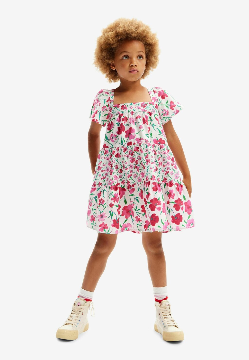 

Повседневное платье FLORAL Desigual, цвет white