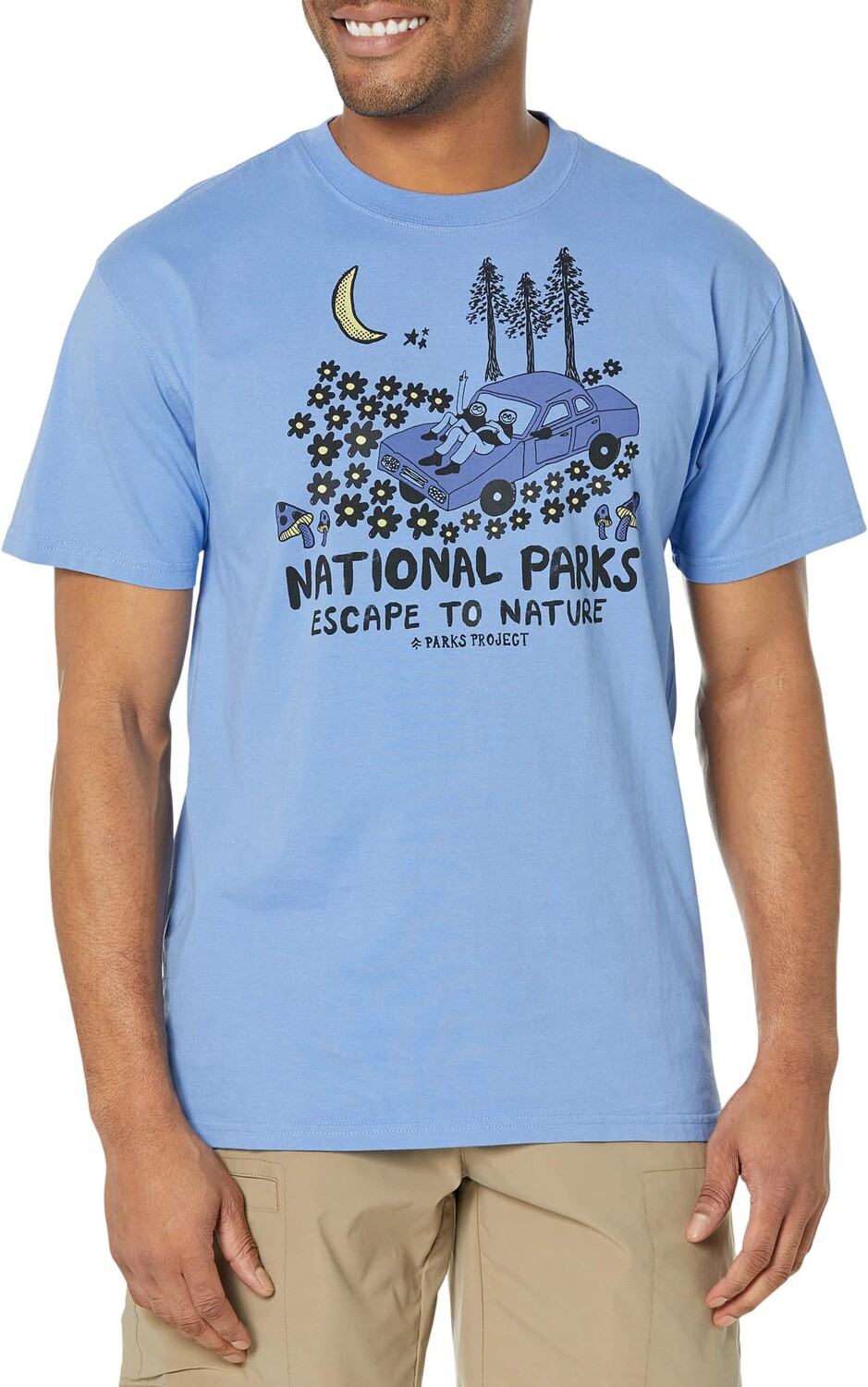 

Футболка Moonlight Escape To Nature Parks Project, светло-синий