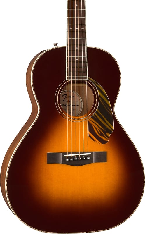 цена Акустическая гитара Fender Paramount PS-220E Solid Wood A/E Parlor Guitar, Sunburst w/ Hard Case