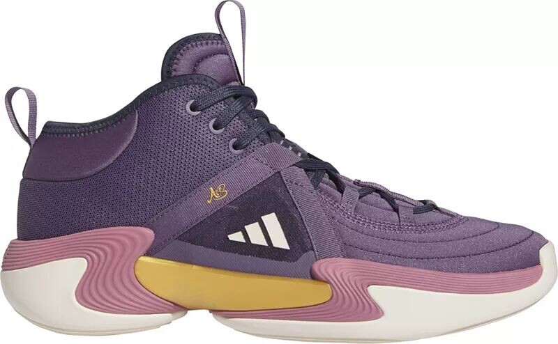 

Женские баскетбольные кроссовки Adidas Exhibit Select Candace Parker Mid, фиолетовый/белый