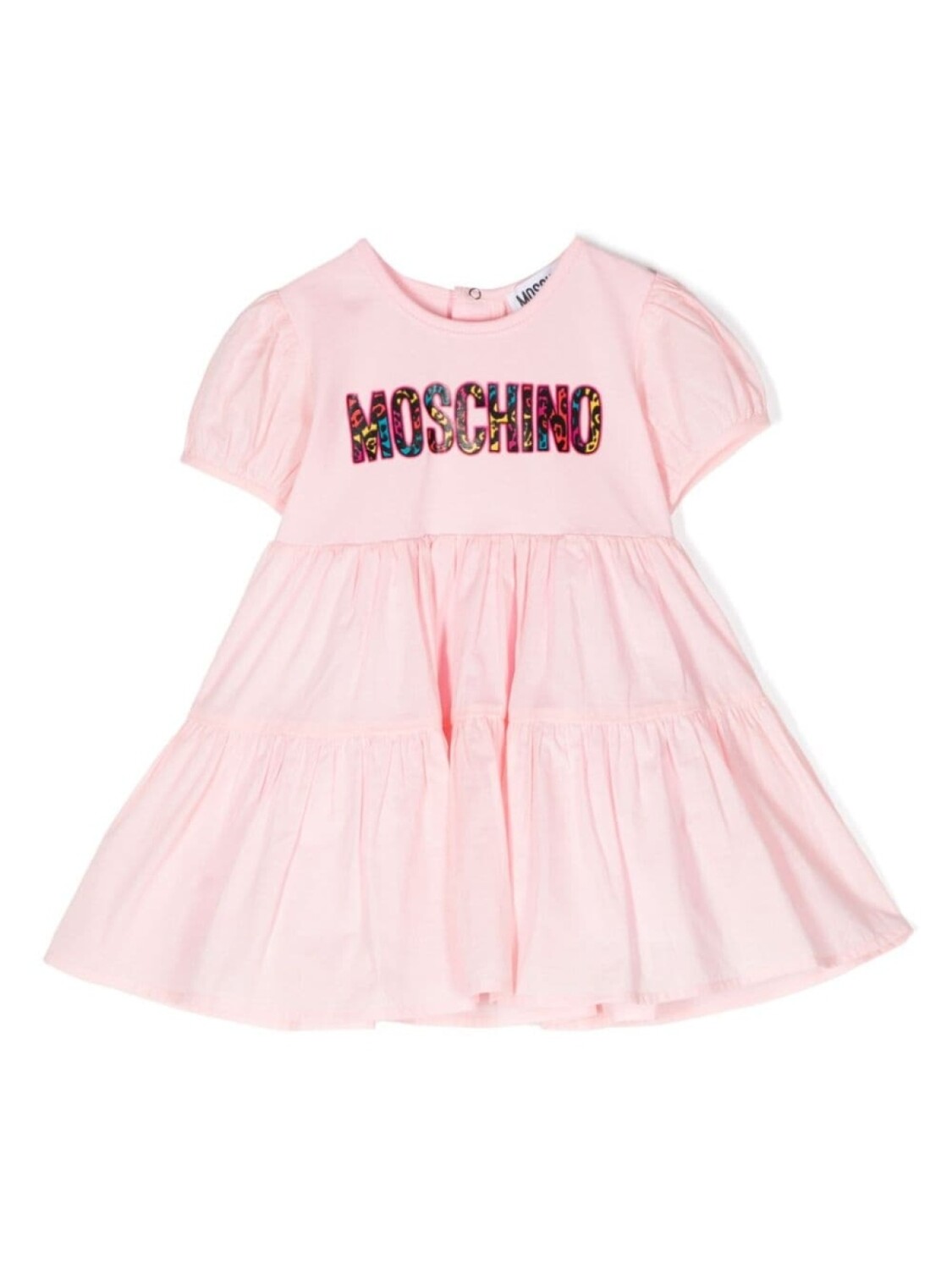 

Moschino Kids платье с ярусной юбкой и принтом, розовый