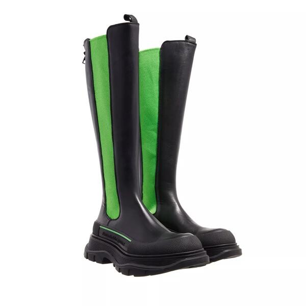 

Ботинки women´s tread slick knee high boot black/acid Alexander Mcqueen, черный