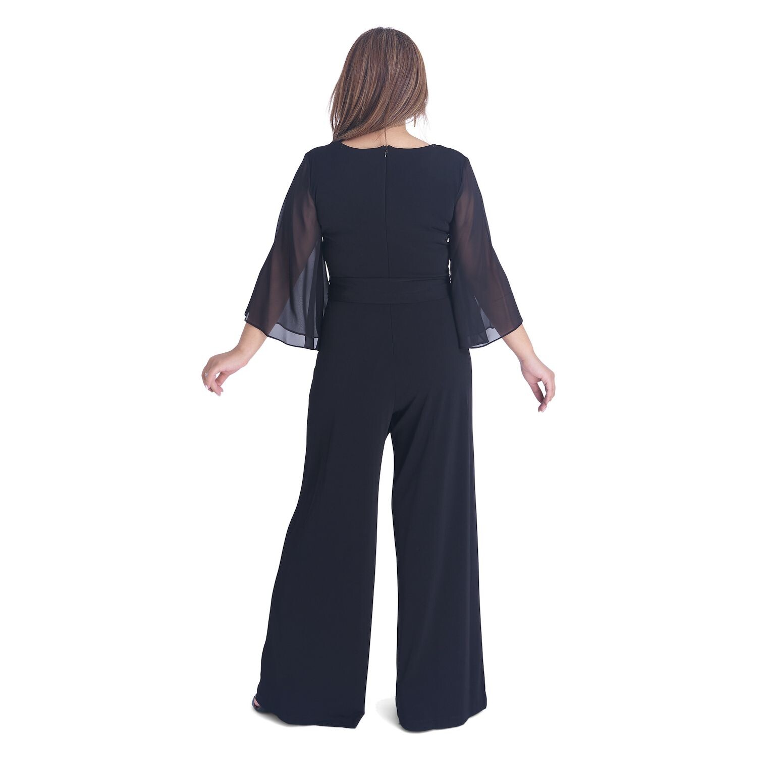 

Шифоновый комбинезон Petite Connected Apparel с завязками на талии и рукавами Connected Apparel
