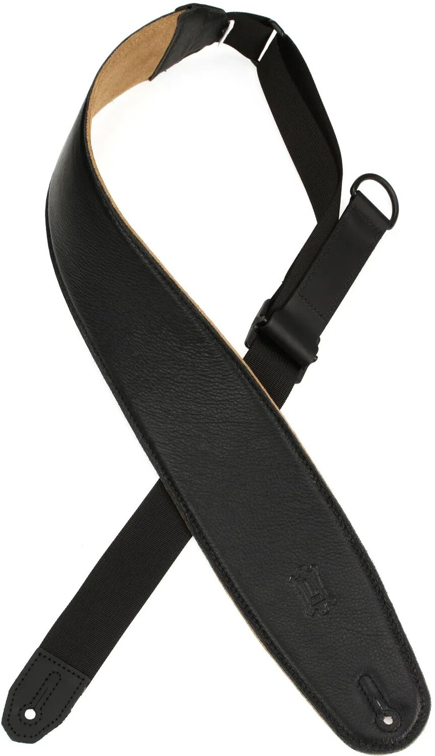 

Кожаный ремень для гитары Levy's MRH4GF-BLK — черный