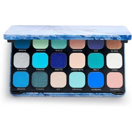 

Makeup Revolution Forever Flawless Палетка теней для век Ice 18 оттенков 19.8G, Revolution Beauty
