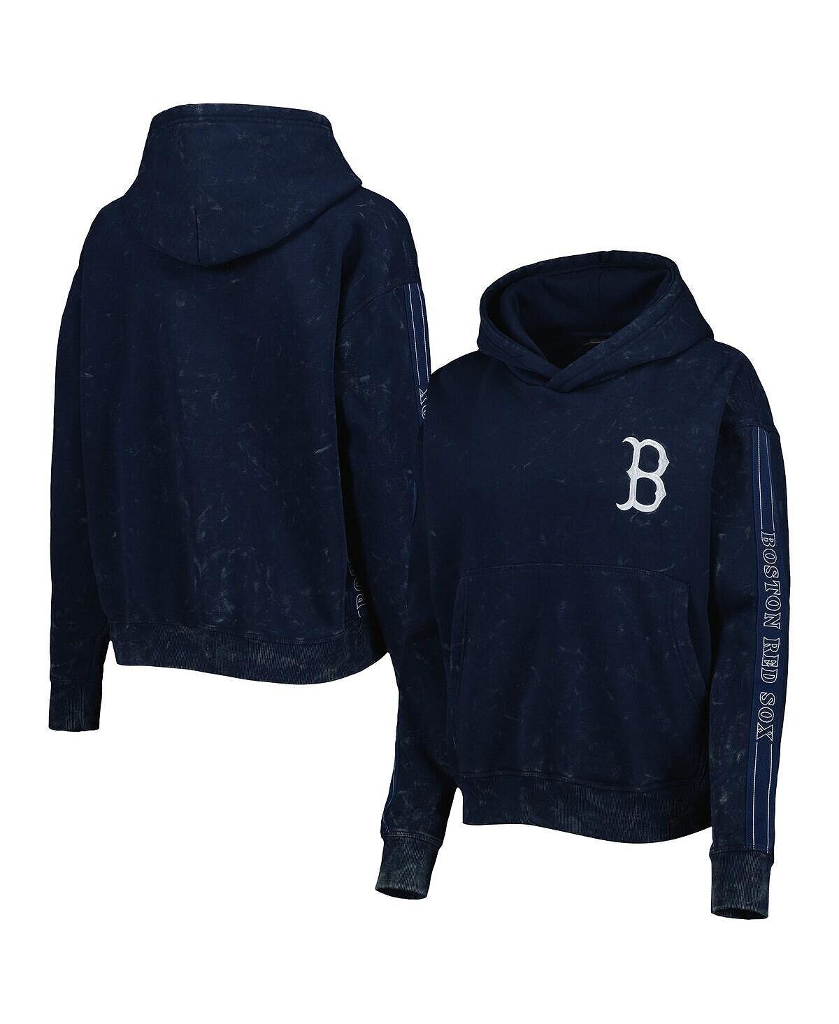 

Женский темно-синий пуловер с капюшоном Boston Red Sox Marble The Wild Collective, темно-синий