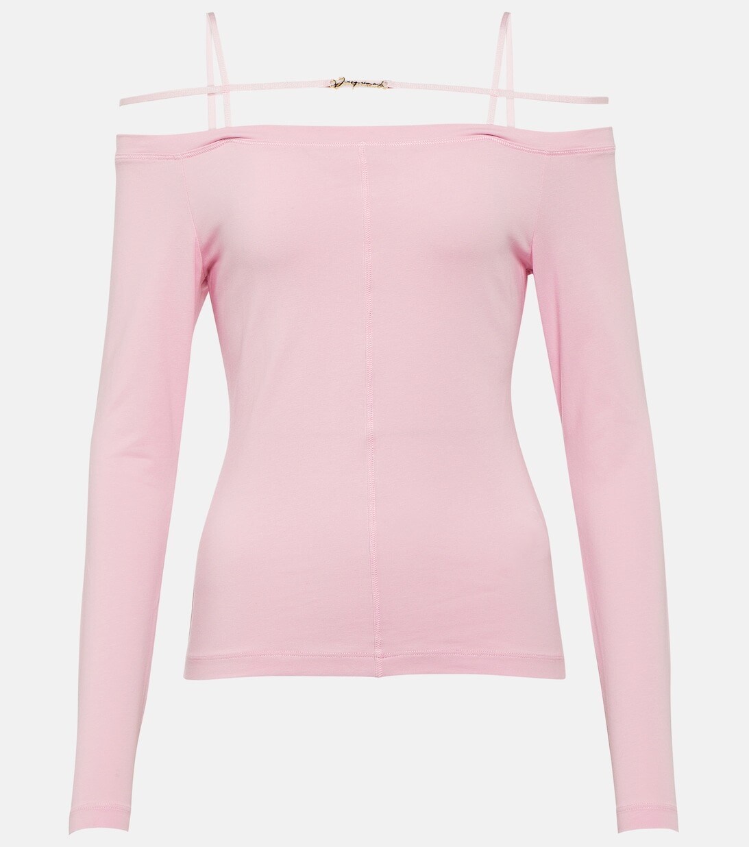 

Le T-shirt топ Sierra из смесового хлопка JACQUEMUS, розовый