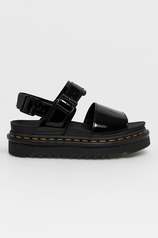 

Доктор кожаные сандалии Martens Voss Dr. Martens, черный
