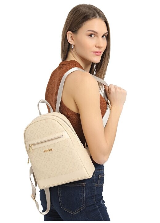 Бежевый женский рюкзак 23X29x12 см 05FM24Y1007 Fossil, бежевый