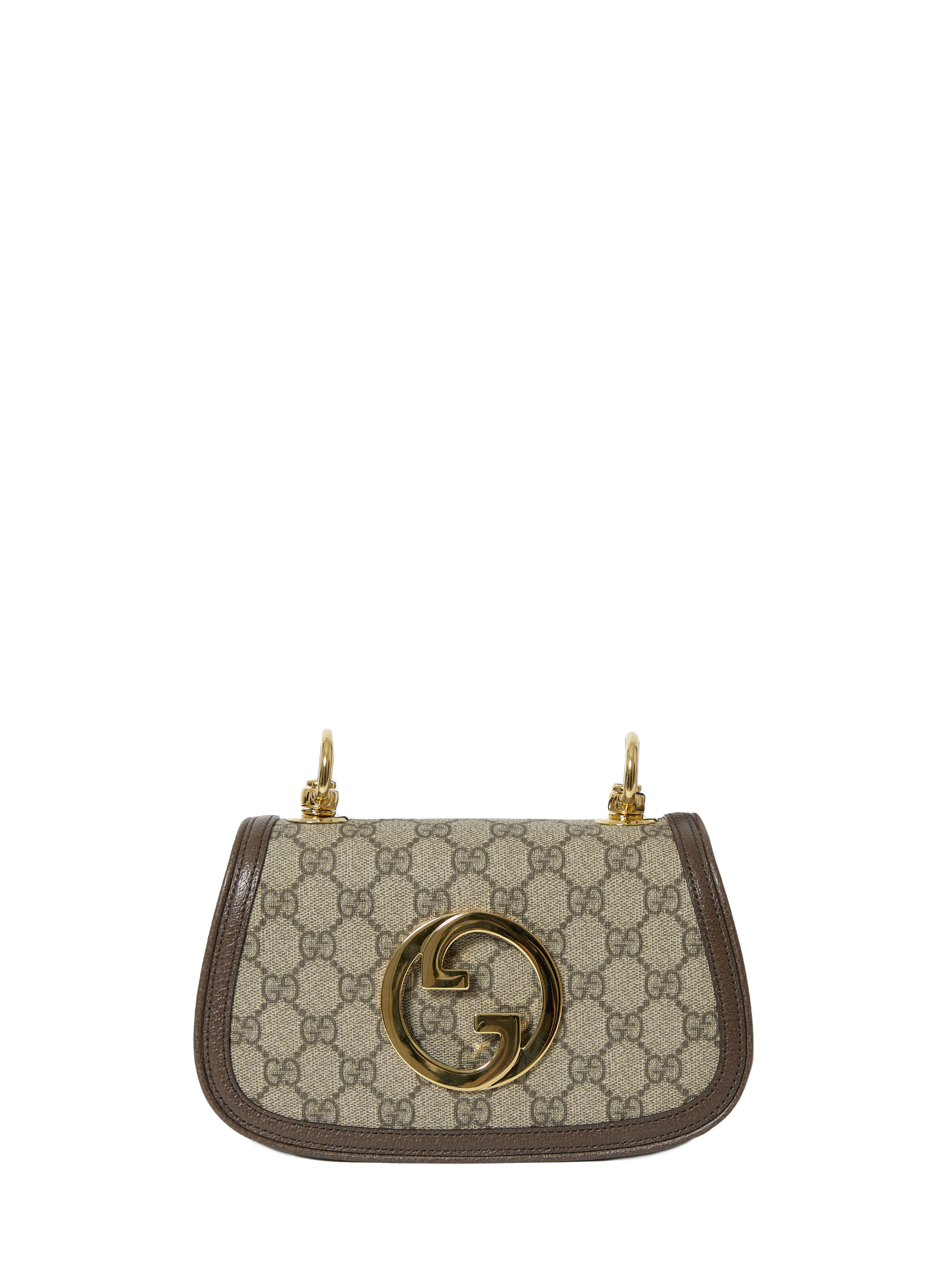 Мини сумка Gucci Gucci Blondie, коричневый узкий кожаный ремень с переплетением g gucci розовый