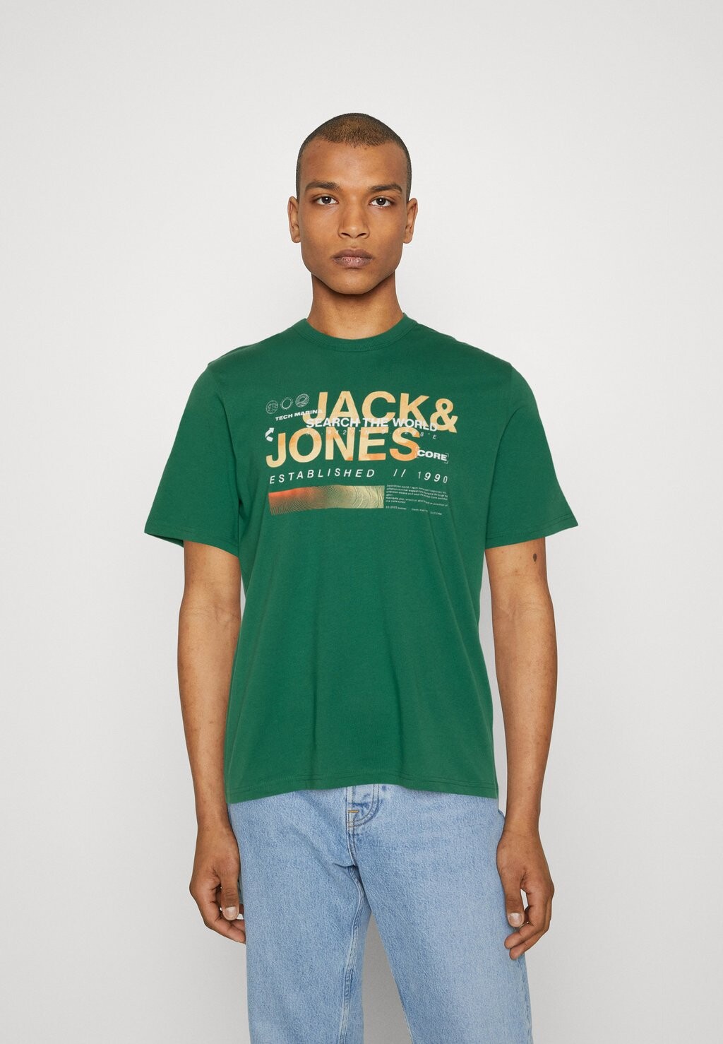 

Футболка с принтом Jack & Jones, зеленый