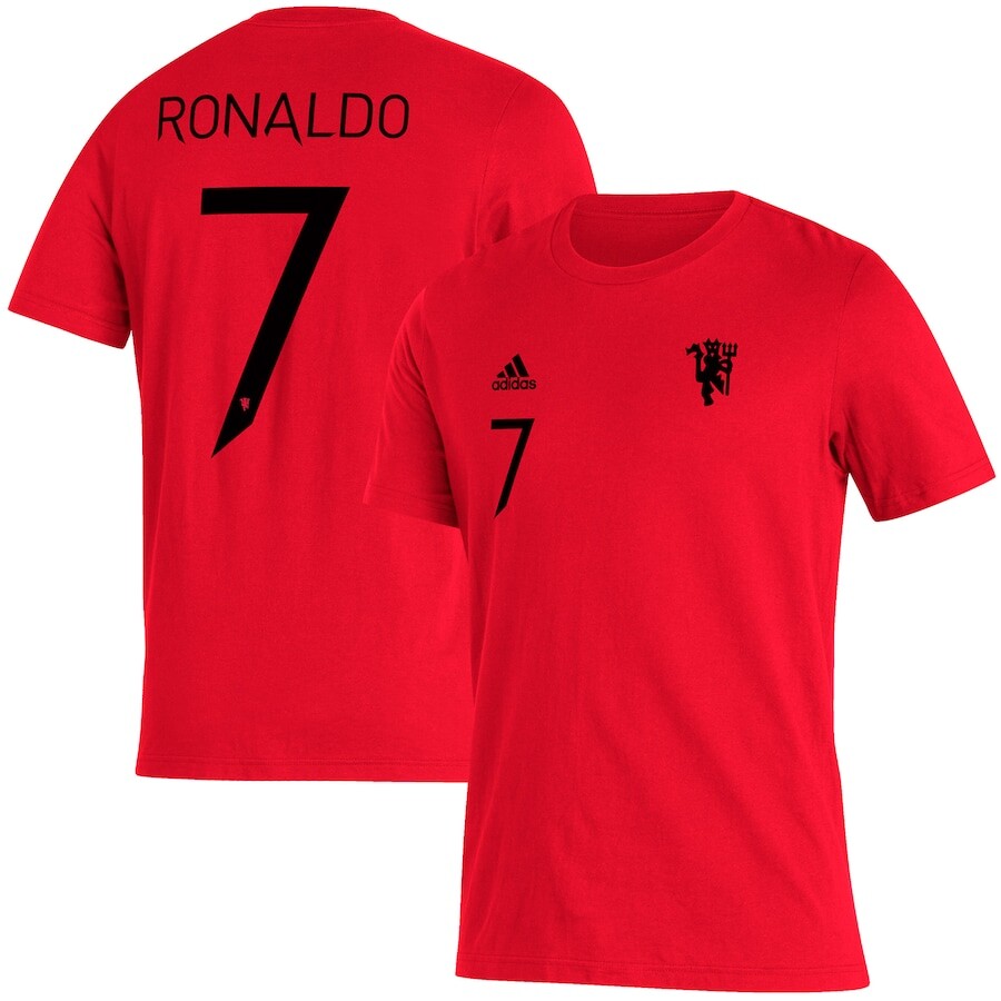 

Футболка с коротким рукавом adidas Manchester United, красный