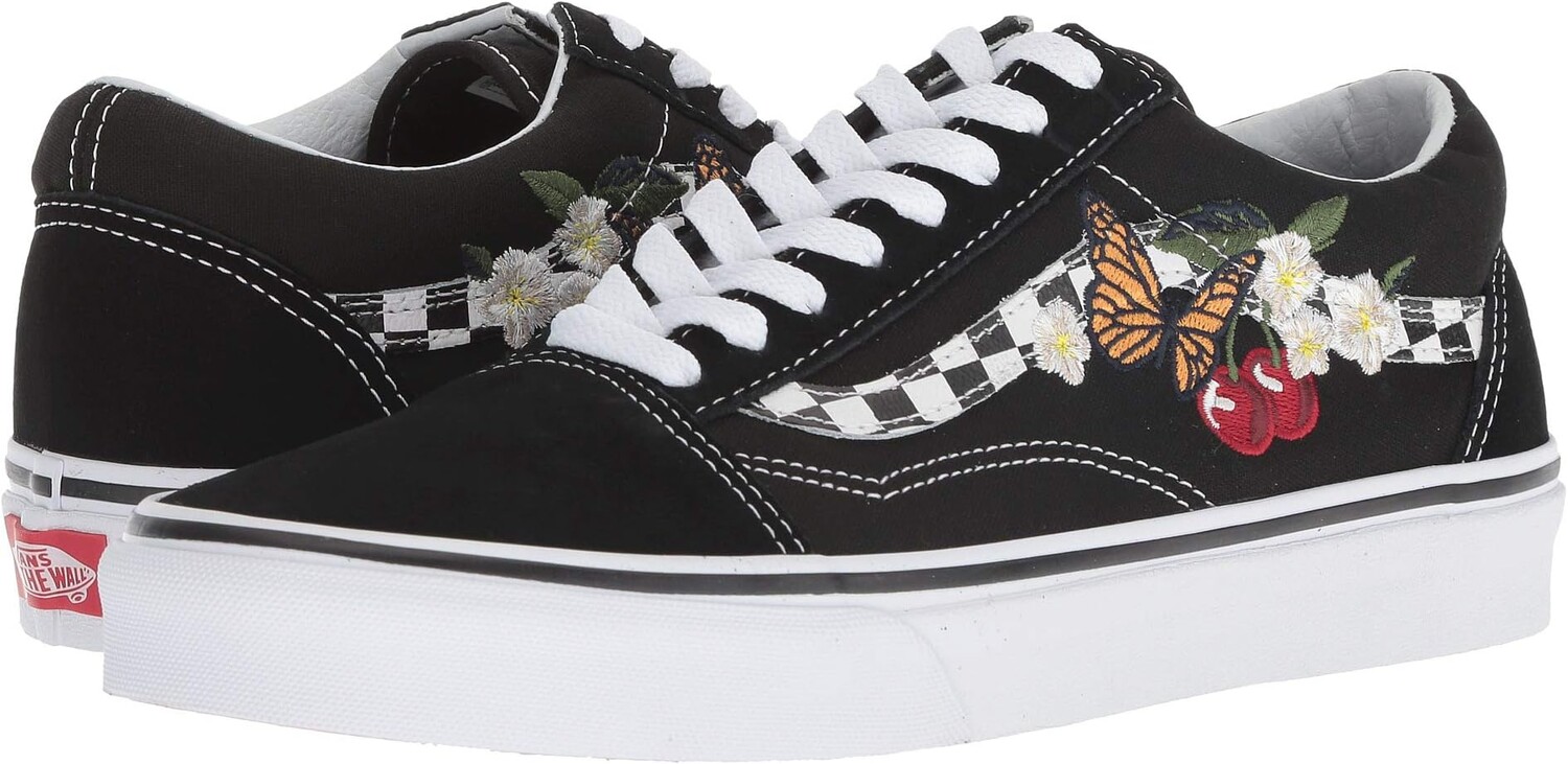 

Кроссовки Vans Old Skool, цвет (Checker Floral) Black