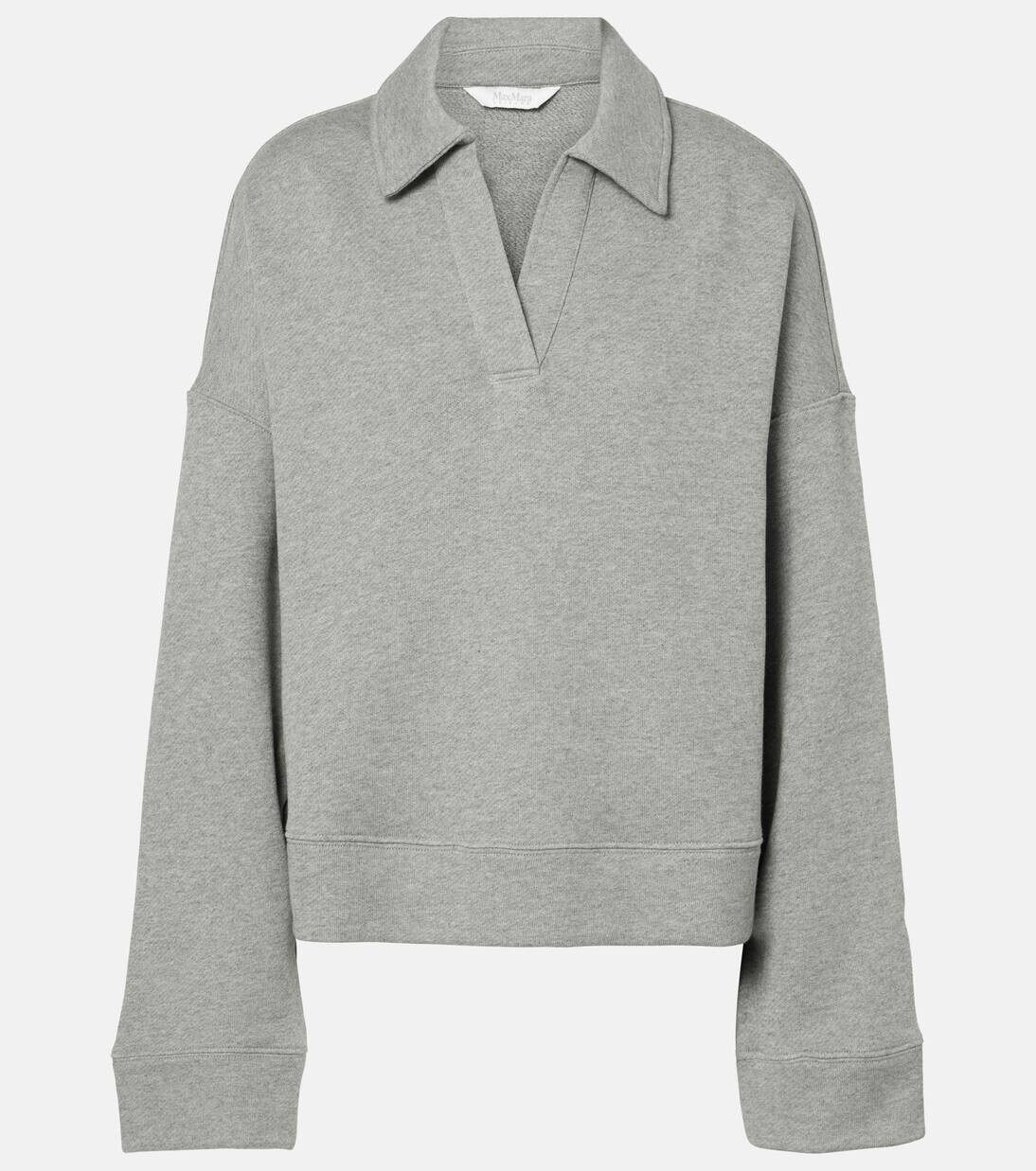 

Свитер Ciad из хлопка Max Mara, цвет grigio chiaro
