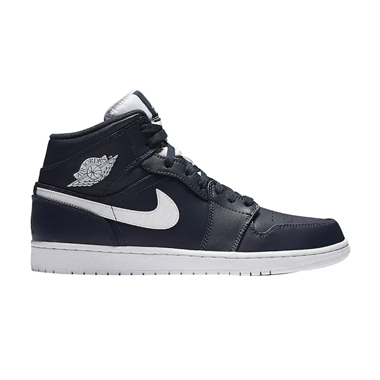 

Кроссовки Air Jordan 1 Retro Mid 'Obsidian', синий