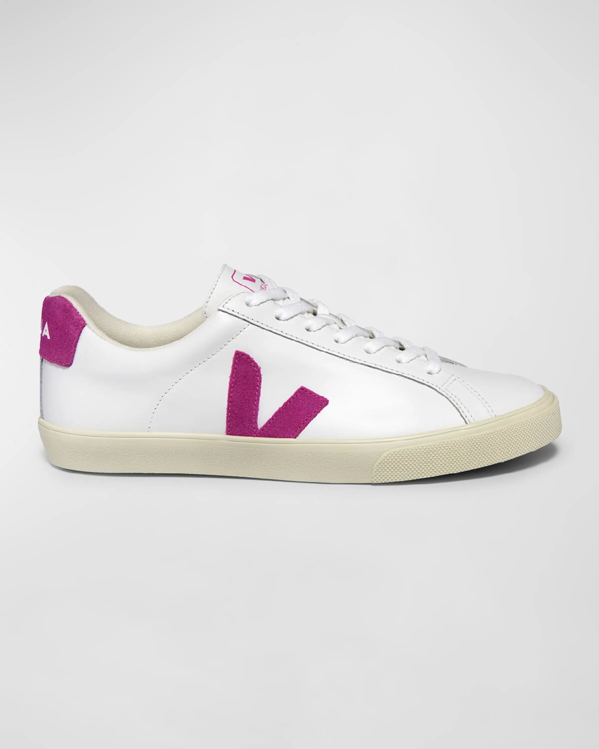 

Двухцветные кожаные низкие кеды Esplar Veja, цвет Extra White Ultraviolet